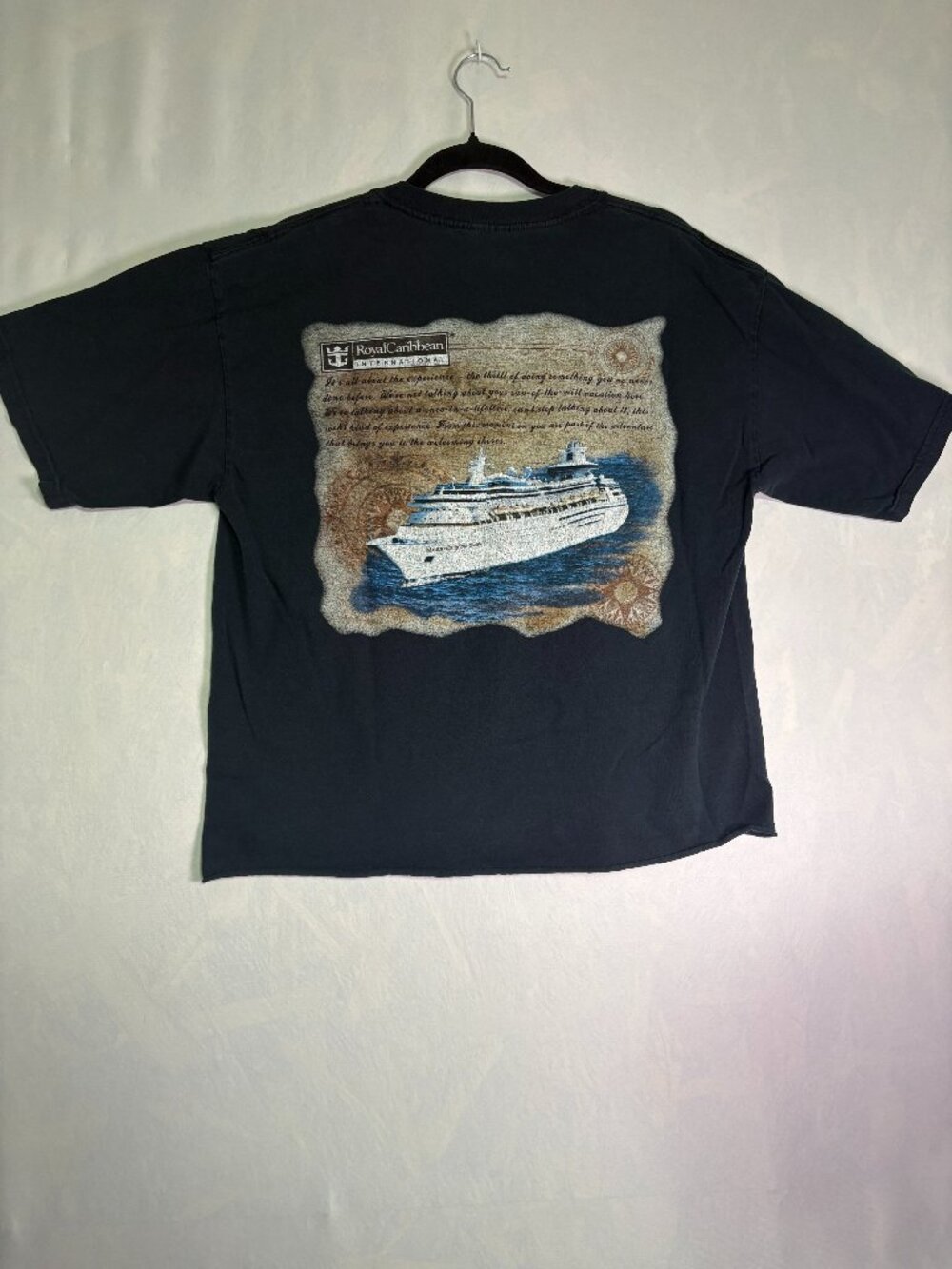 Royal Caribbean Monarch of the Seas Cruise Ship Graphic T-Shirt Large Navy